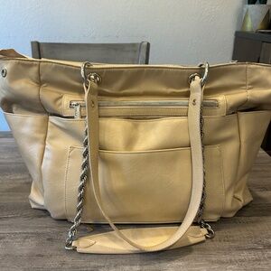 Beis Tan Tote / Diaper Bag